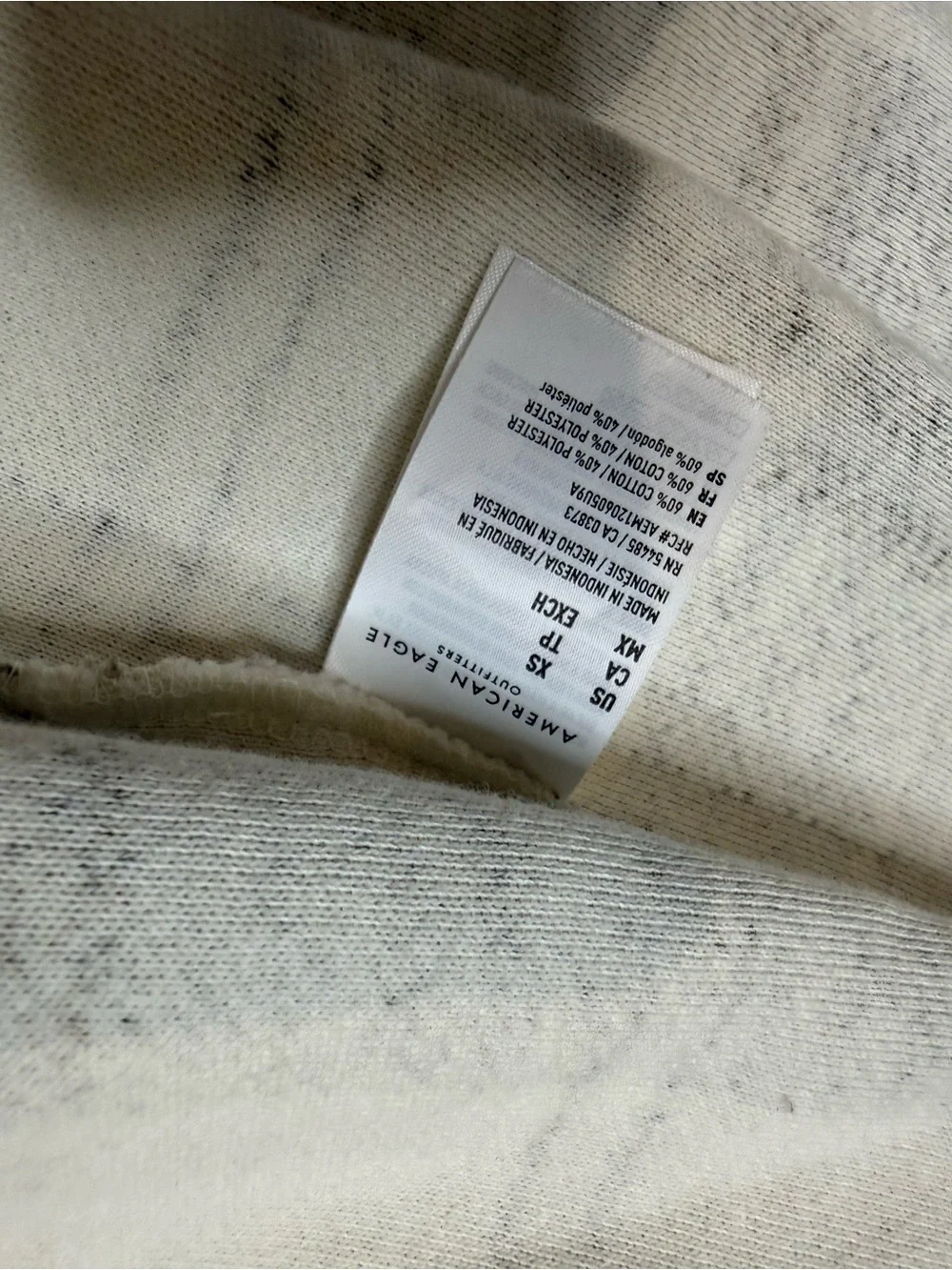 American Eagle Plaid Button Front Shacket XS | Gray & Ivory | Like New - Picture 7 of 9